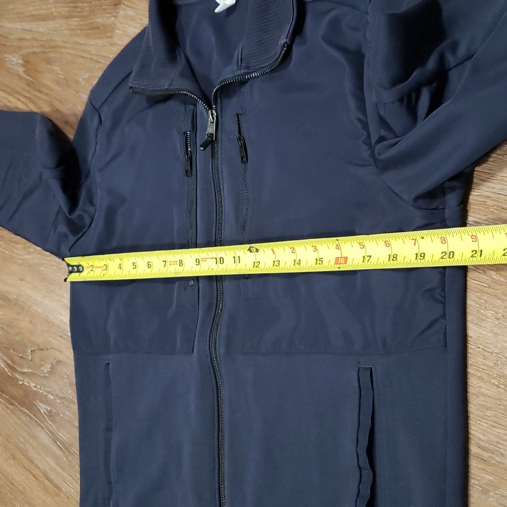 (M) Calvin Klein Light Hoodless Coat Outdoor Business Fancy Navy Utility Classy - Picture 6 of 10